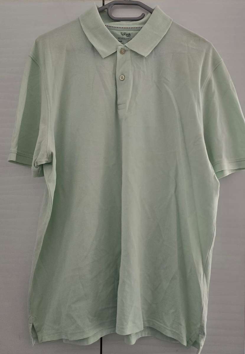 Splash DUBAI Mens Mint Striped Polo / Golfer - Size XL