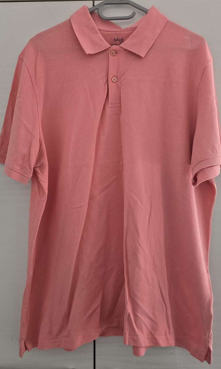 Splash DUBAI Mens Bubblegum Pink Polo / Golfer - Size XXL