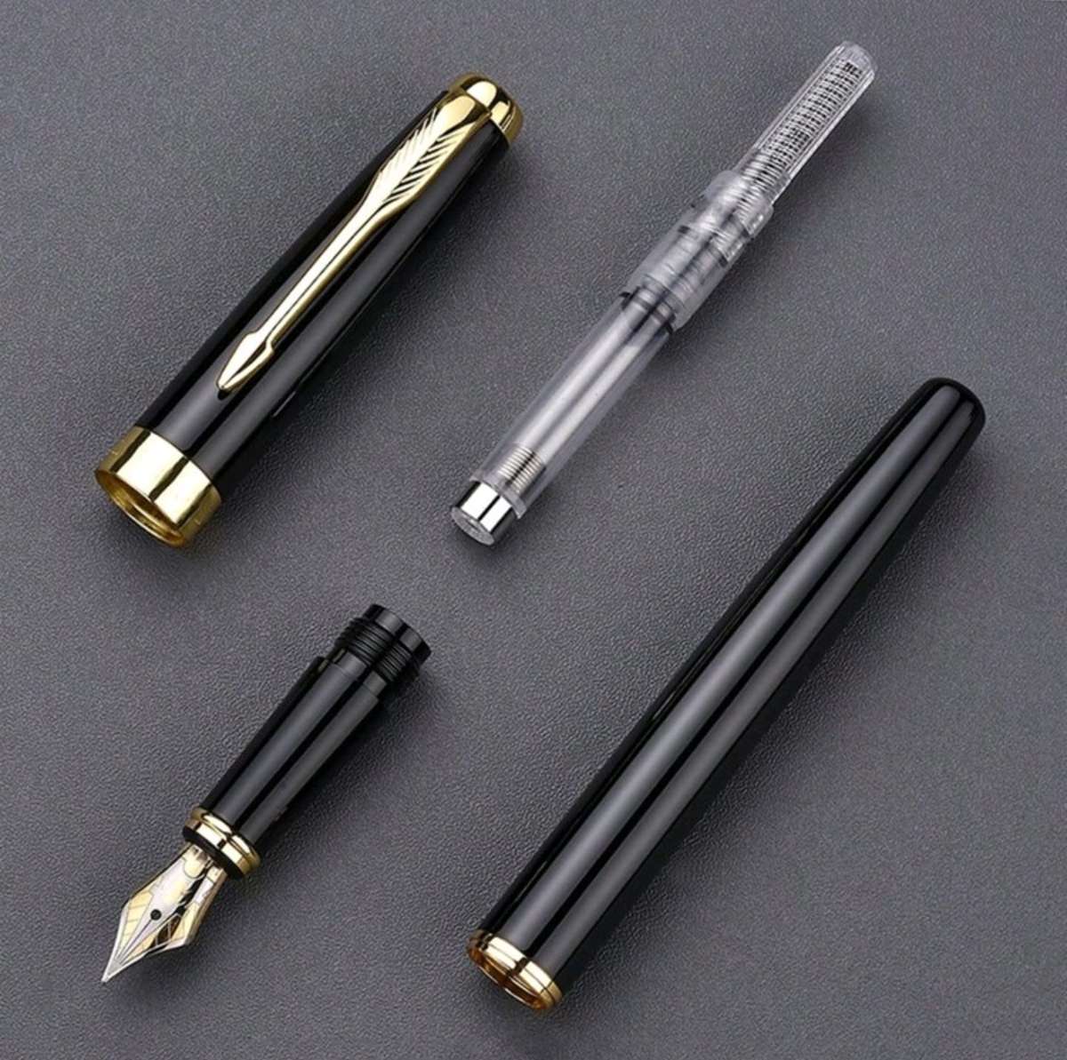 Vintage Black & Gold Fountain Pen
