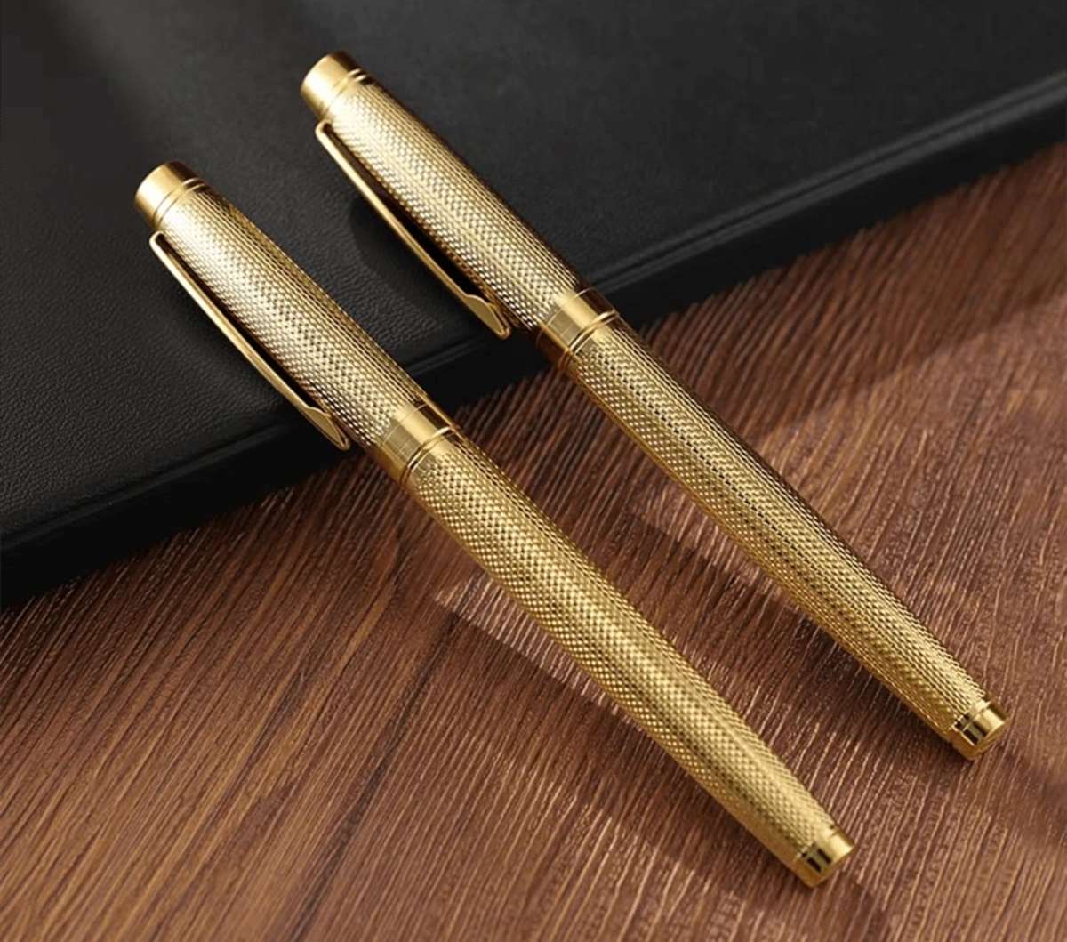 Rich Gold Sheikh RollerBall Pen with 6 Black refills