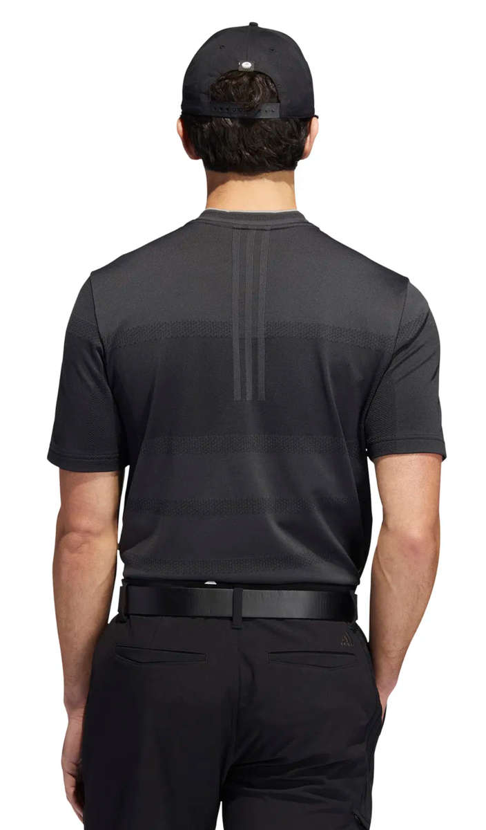 GOLF - Adidas Statement Seamless Primeknit Polo (Black)