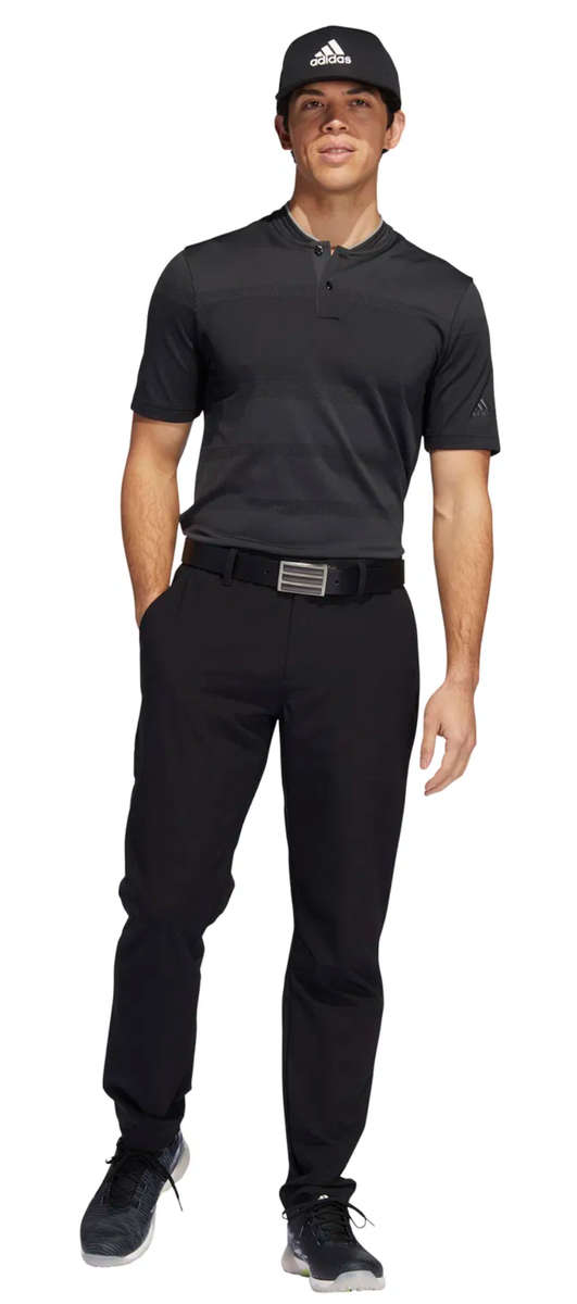 GOLF - Adidas Statement Seamless Primeknit Polo (Black)