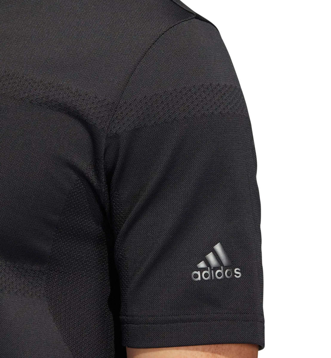 GOLF - Adidas Statement Seamless Primeknit Polo (Black)