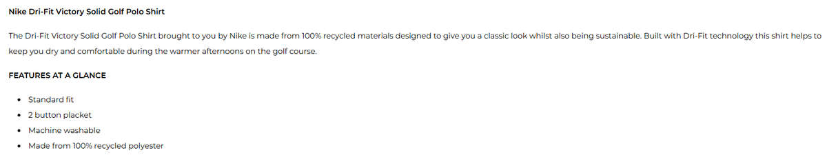 Nike Dri-Fit Victory Fancourt Golf Polo