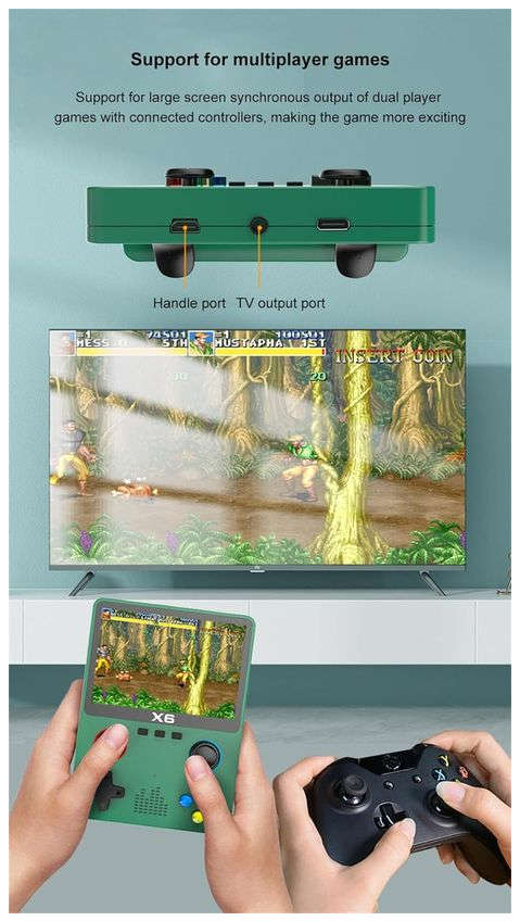 X6 Retro Gaming Console