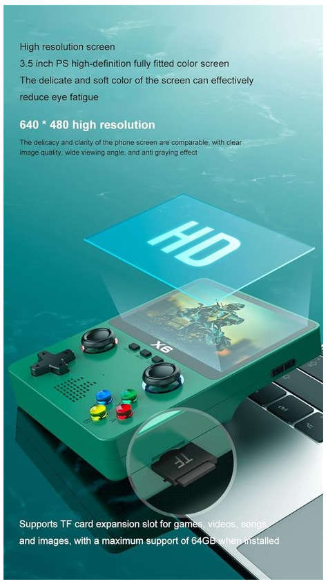 X6 Retro Gaming Console