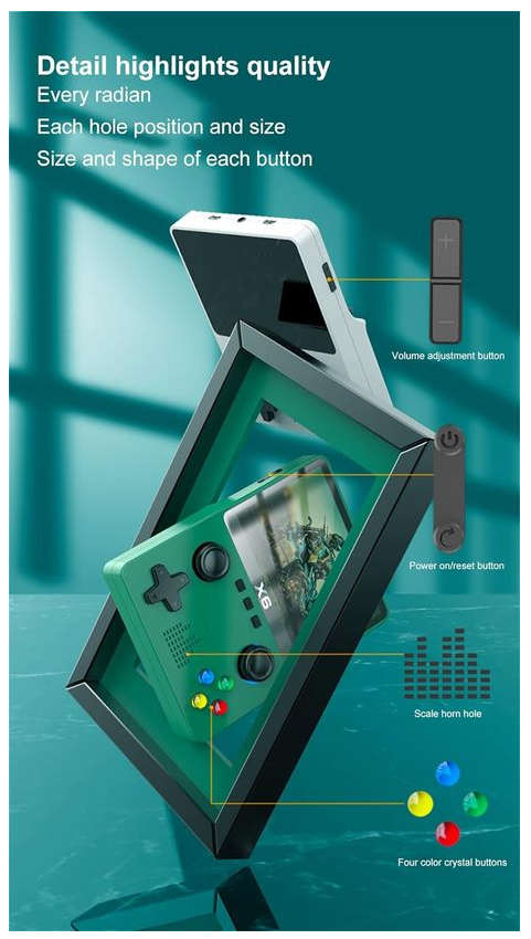 X6 Retro Gaming Console