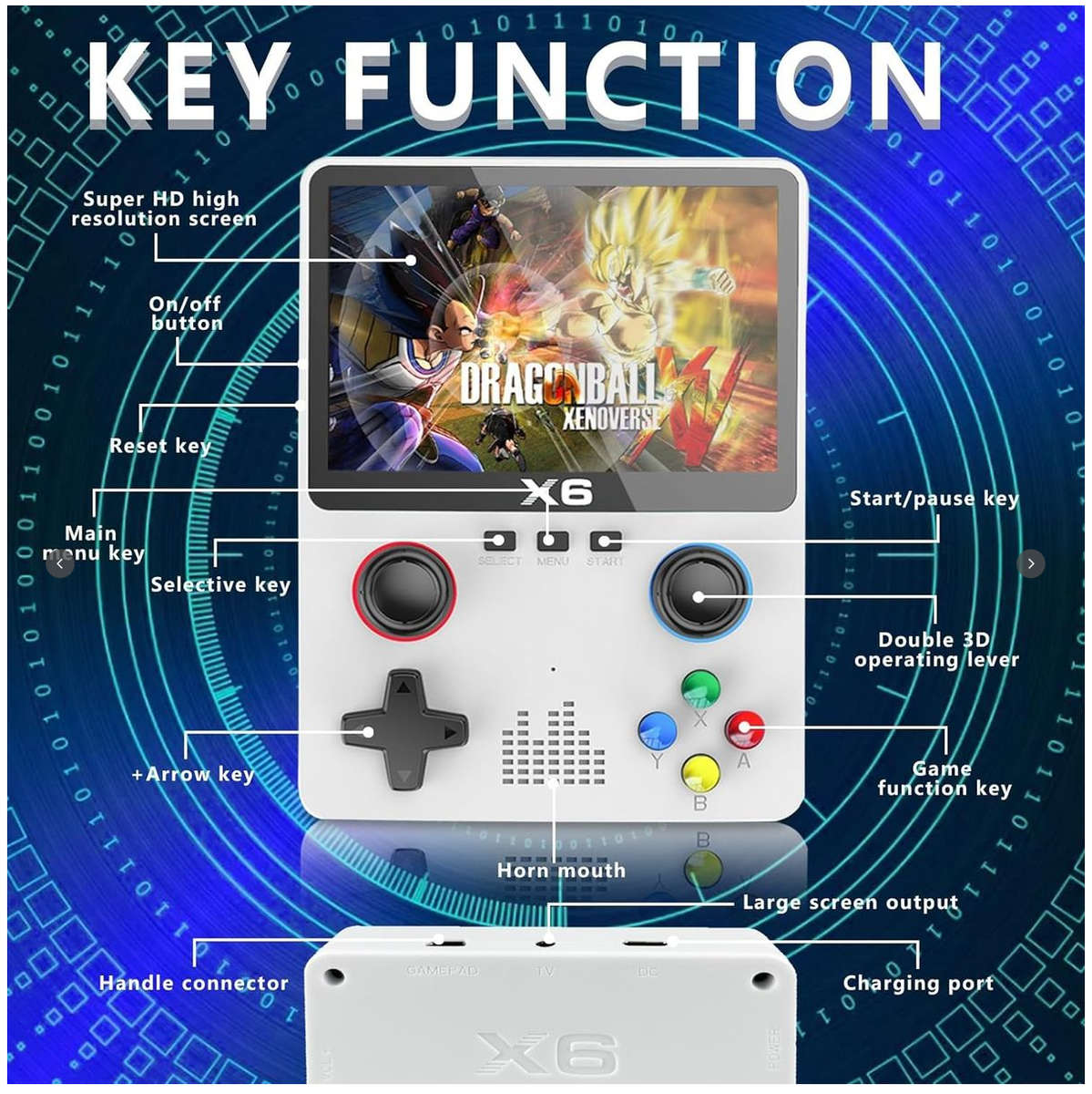 X6 Retro Gaming Console