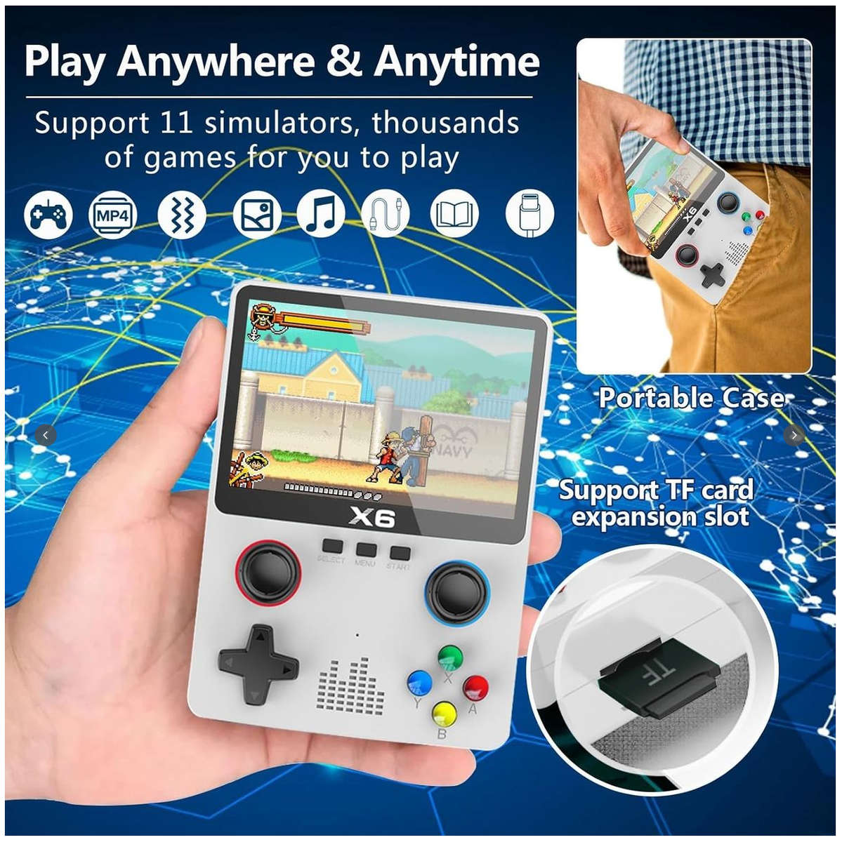 X6 Retro Gaming Console