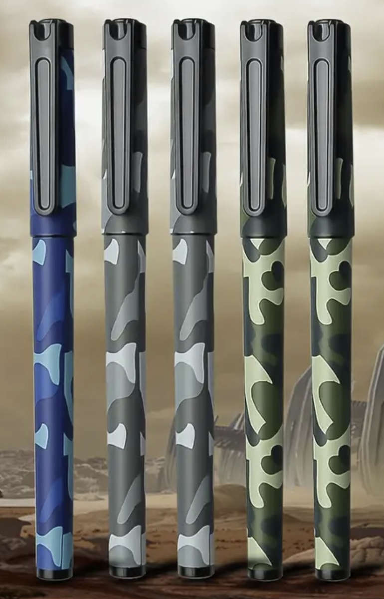 5pcs Camo 0.5mm Ballpoint Pens