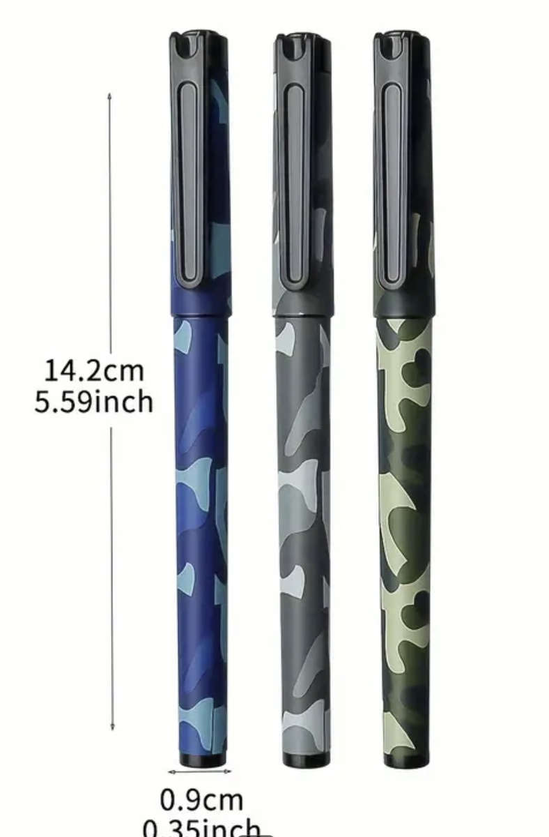 5pcs Camo 0.5mm Ballpoint Pens
