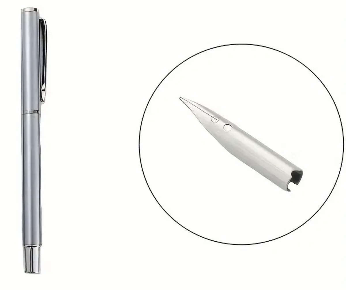 Elegant Silver Fountain Pen