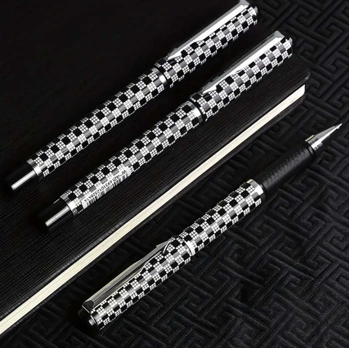 Chequered Gel Pen