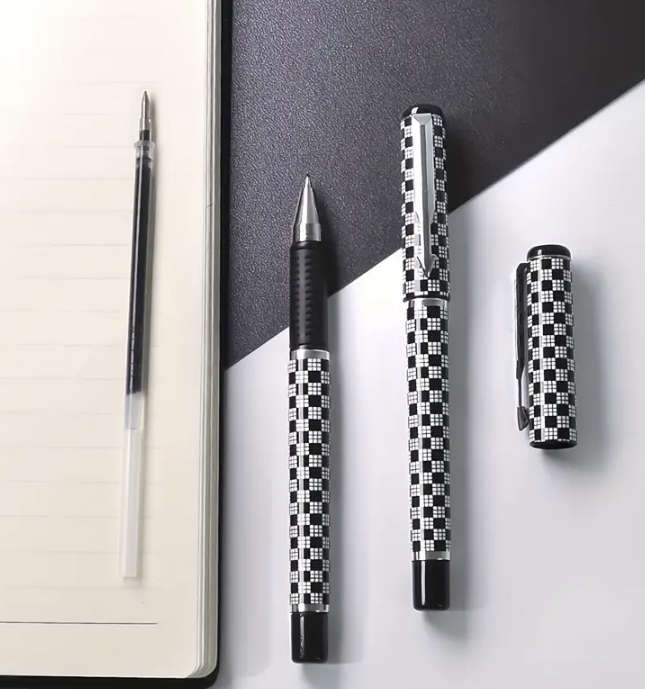 Chequered Gel Pen