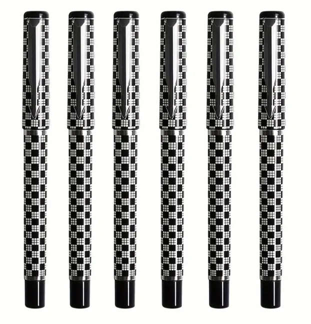 Chequered Gel Pen