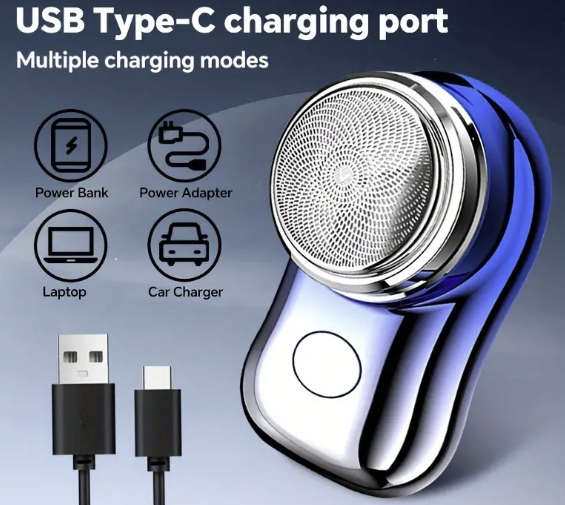 Compact & Portable USB Mini Electric Shaver