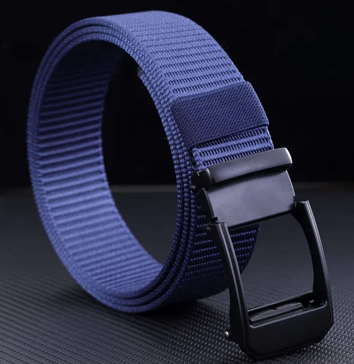 ***GOLF*** Automatic Buckle Canvas Belt - Black