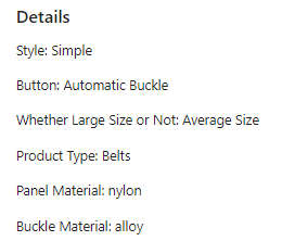 ***GOLF*** Automatic Buckle Canvas Belt - Black