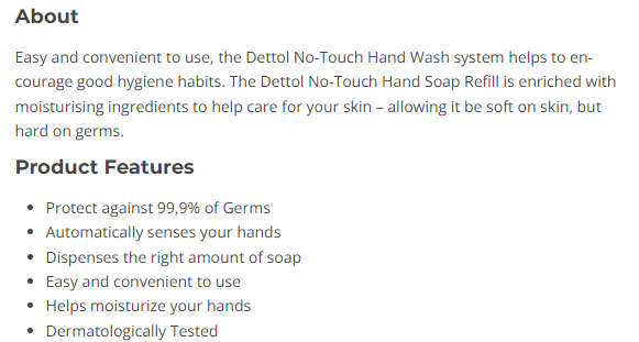 Dettol No Touch Electric Soap Dispenser ***Display Stock***