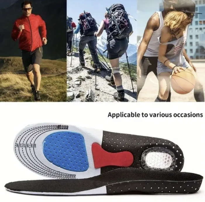 High Density 4D Sponge Gel Insoles (Size 40 - 45)