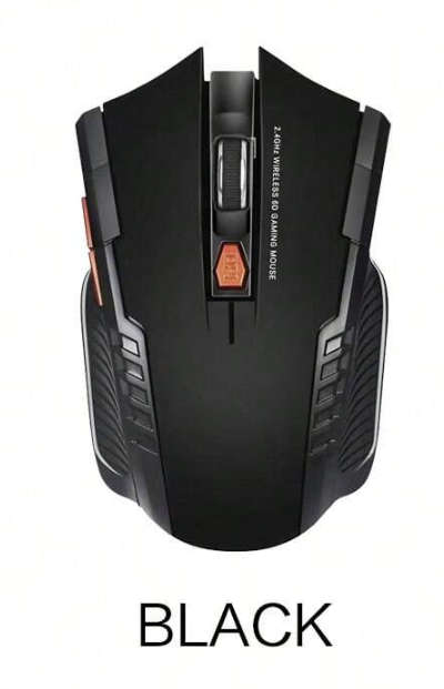 2.4GHz Wireless Optical Gaming Mouse for PC or Laptop (Silver)