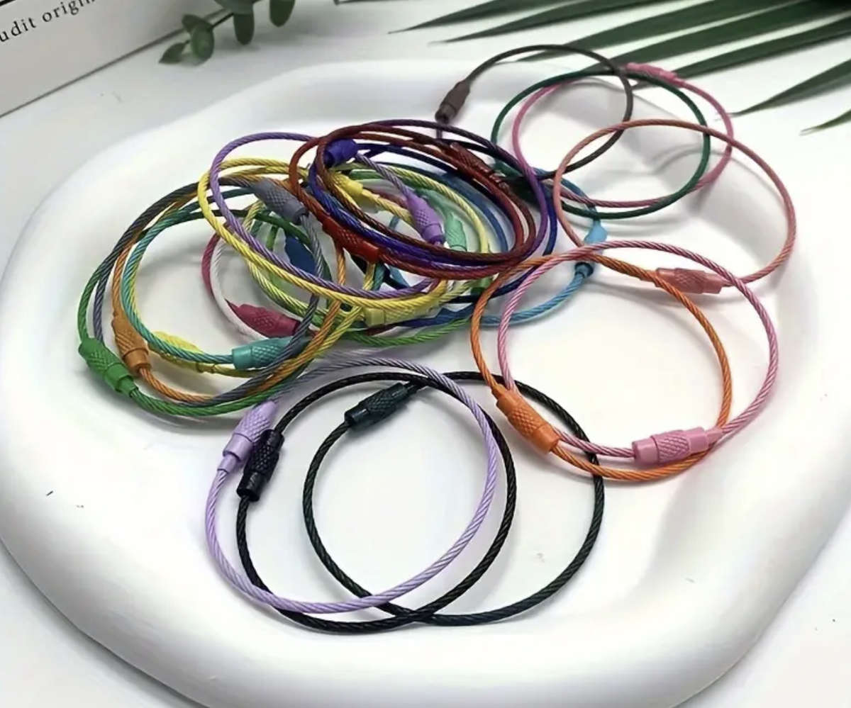 15pcs / 1 pack Full Color Multi-purpose Stainless Steel Cable Wire