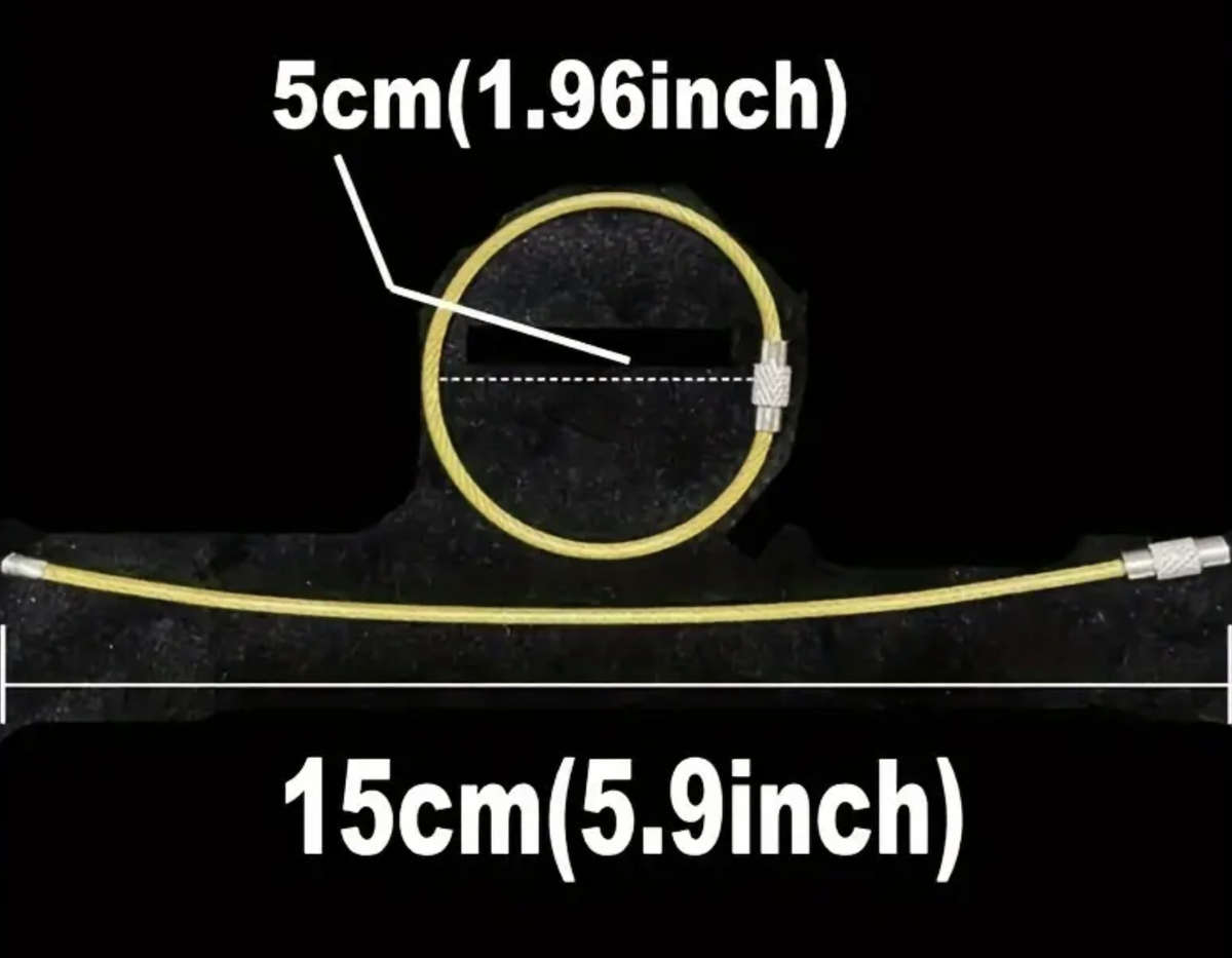 15pcs / 1 pack Full Color Multi-purpose Stainless Steel Cable Wire