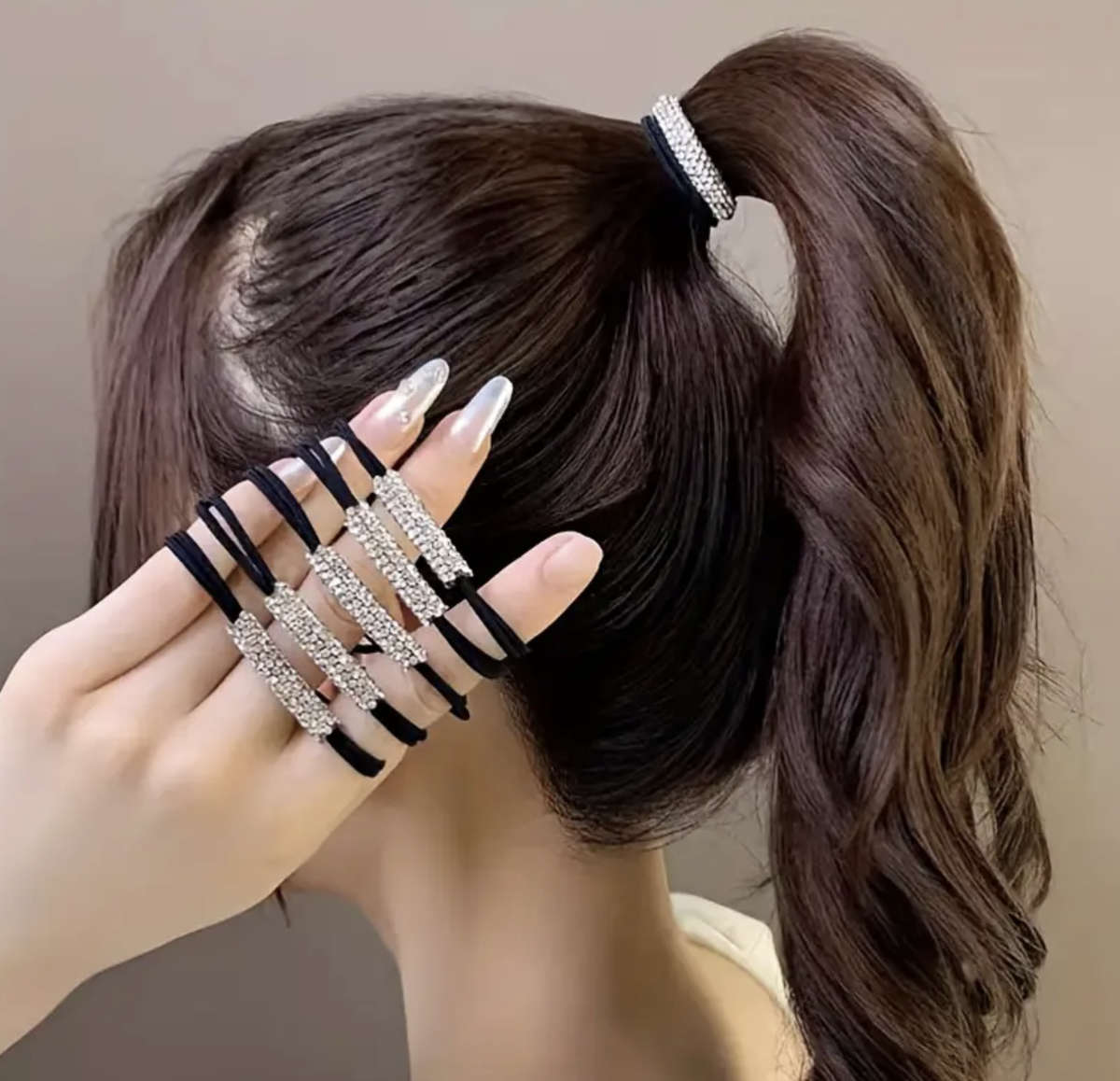 BLING Glitter Double Layer Durable Hair Tie