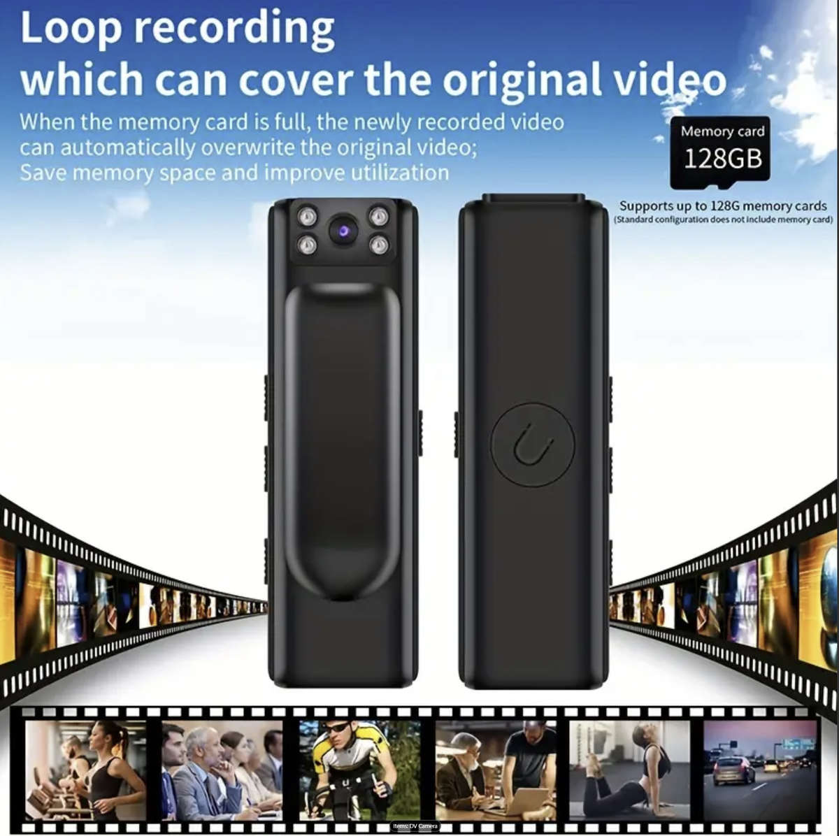 Portable Wearable Action Camera