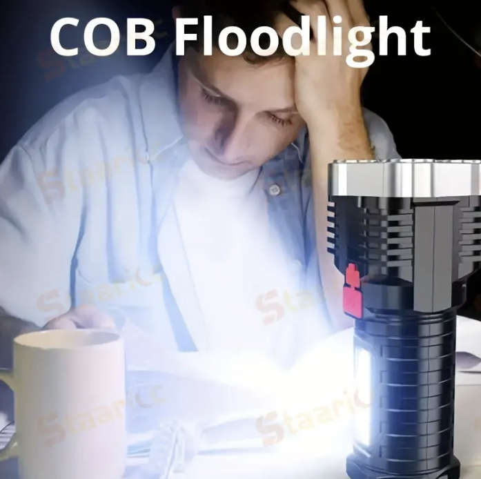 4 Mode 4-LED Rechargable Flashlight