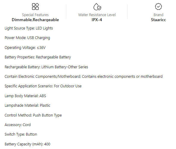4 Mode 4-LED Rechargable Flashlight