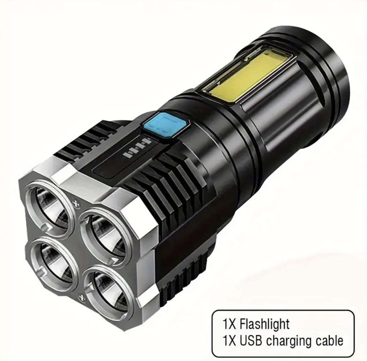 4 Mode 4-LED Rechargable Flashlight