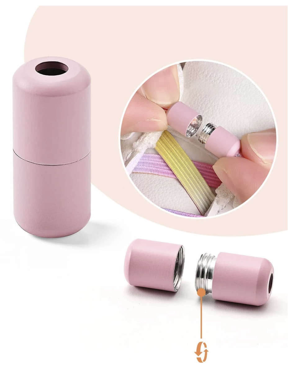 No Tie Shoelace (Pink Rainbow)