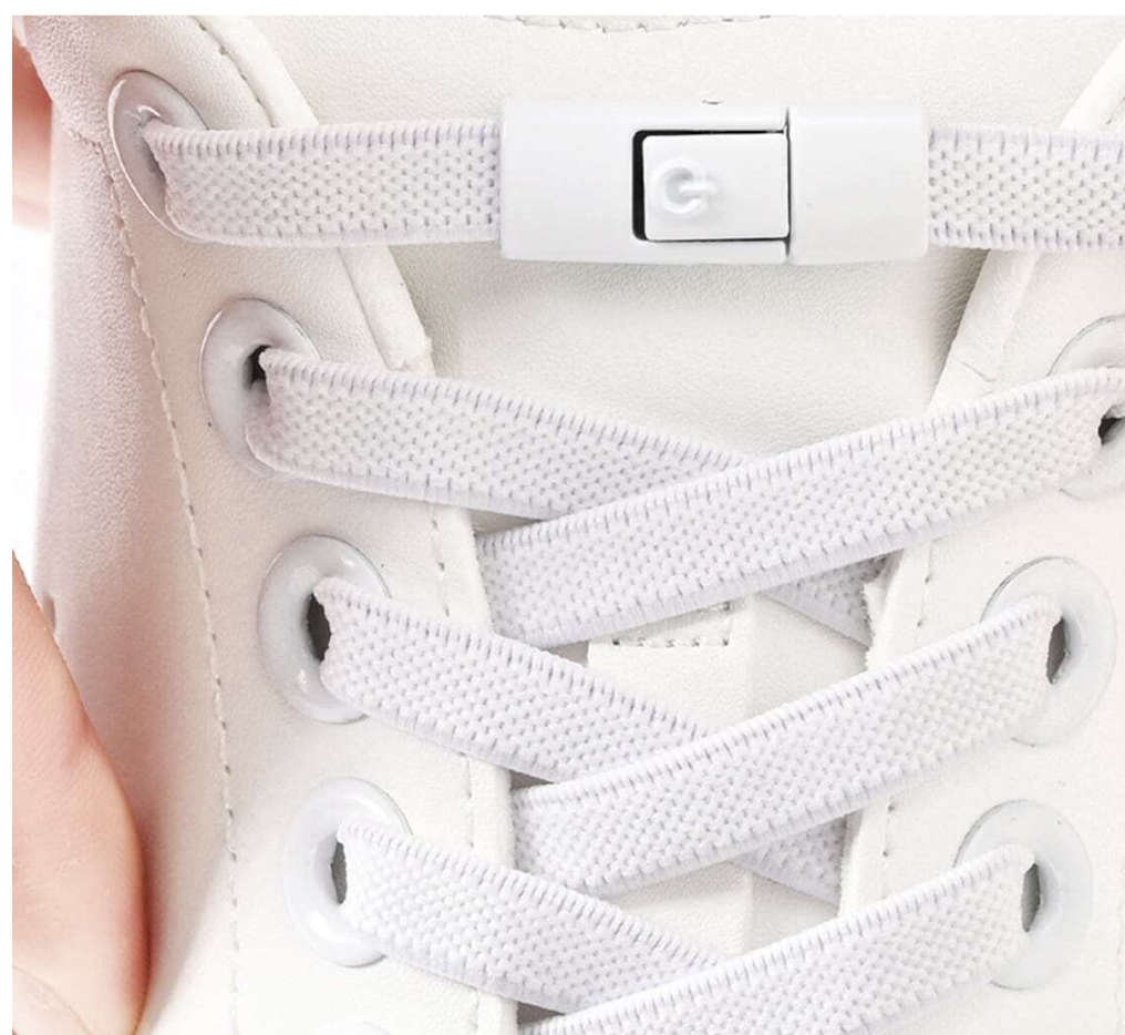 No Tie Shoelace (White)
