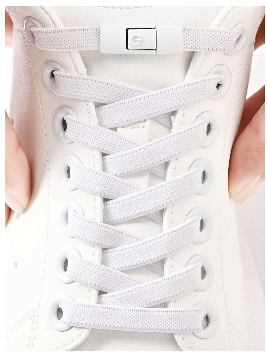 No Tie Shoelace (White)