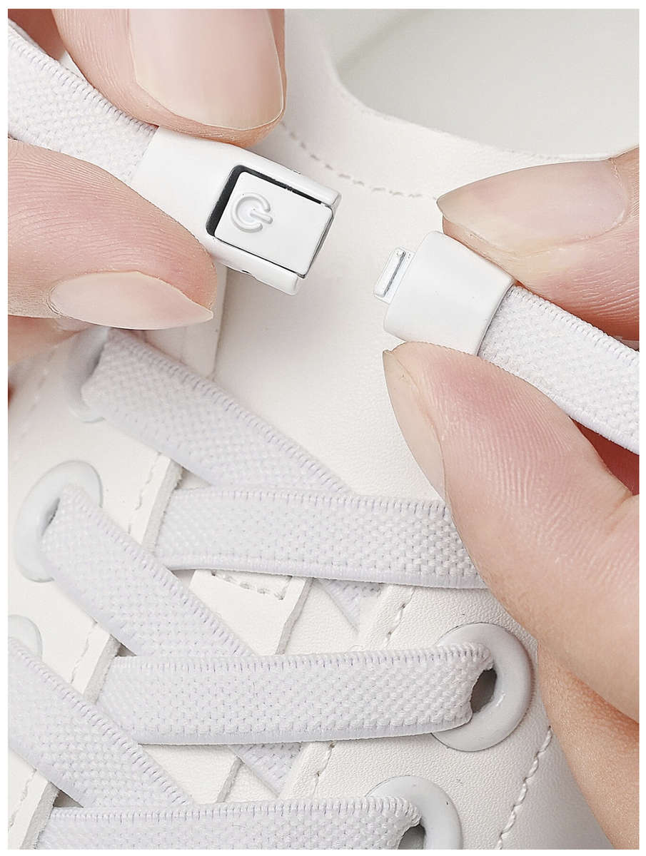 No Tie Shoelace (White)