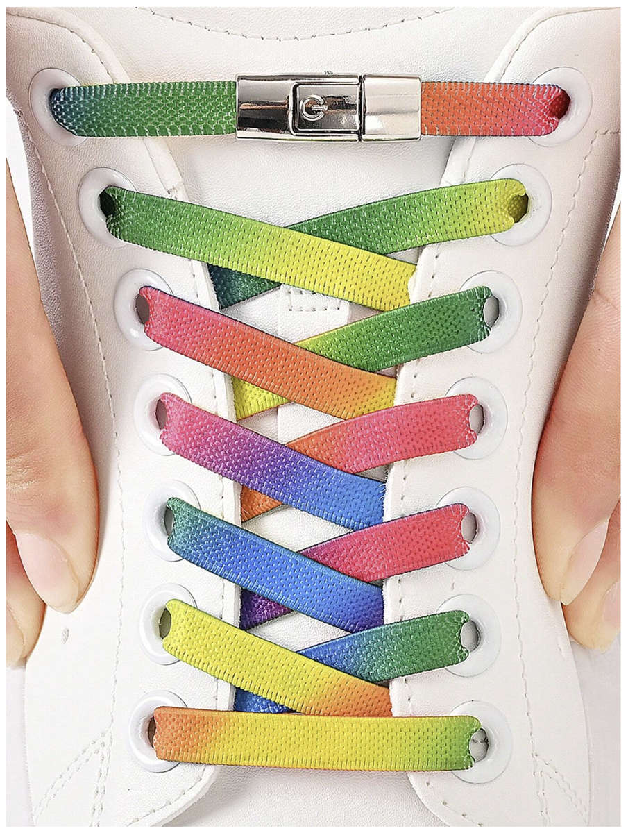 No Tie Shoelace (Iridescence Rainbow)