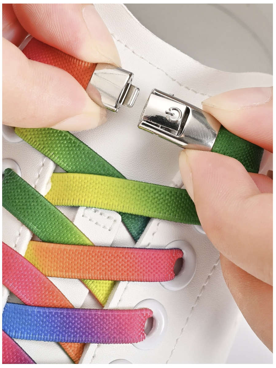 No Tie Shoelace (Iridescence Rainbow)