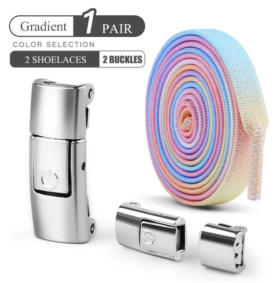 No Tie Shoelace (Pastel Gradient)