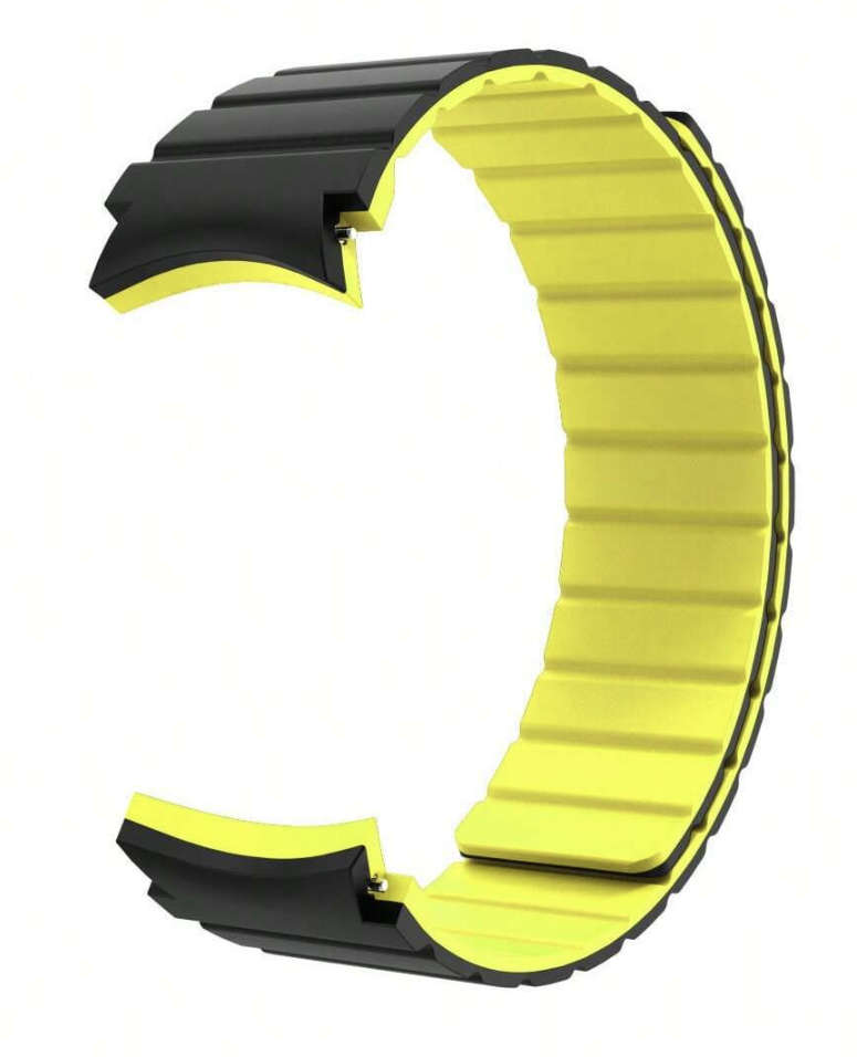 Magnetic Silicone Strap Compatible with Samsung Watch 6 / 5 / 4 (GREEN)