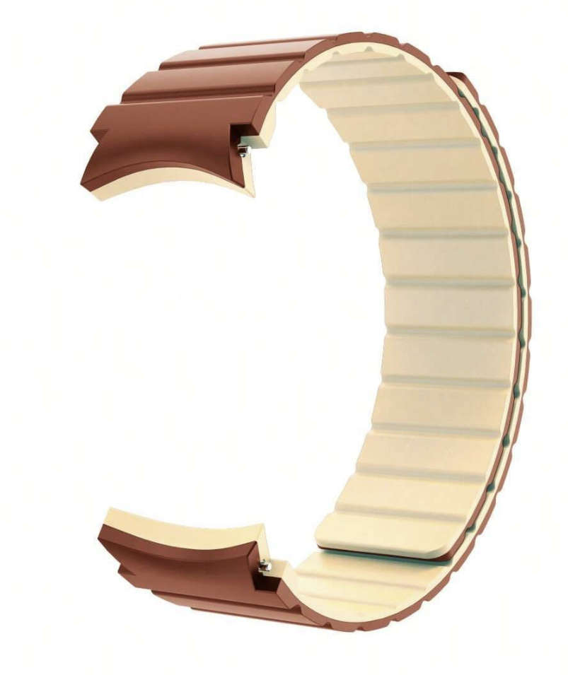 Magnetic Silicone Strap Compatible with Samsung Watch 6 / 5 / 4 (GREEN)