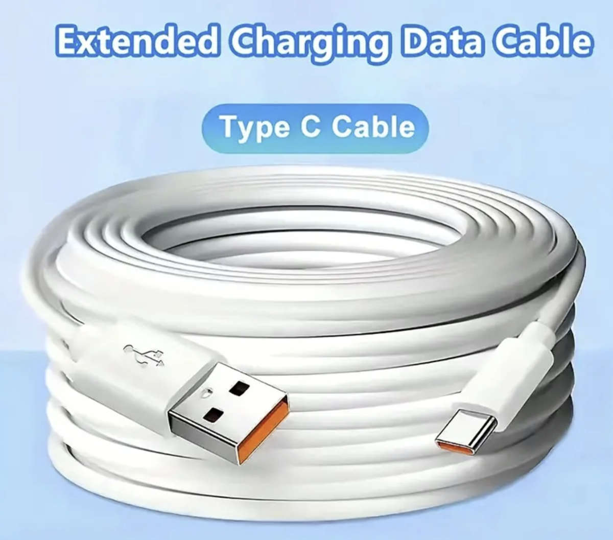6meter Extra Long USB to Type C Super Fast Charging Cable