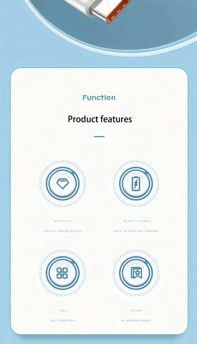 6meter Extra Long USB to Type C Super Fast Charging Cable