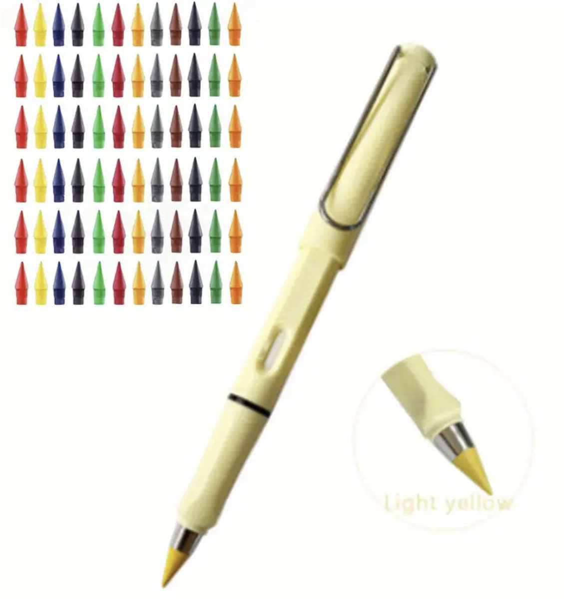 ***BACK TO SCHOOL*** 73-Piece Metallic Eternity Pencil Set (Yellow)