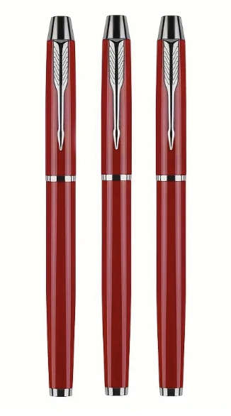 3-Pack Trendy Metal Pens (RED)