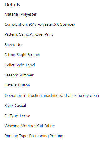 Men's Camouflage Print Golf Shirt (Size - 3XL)