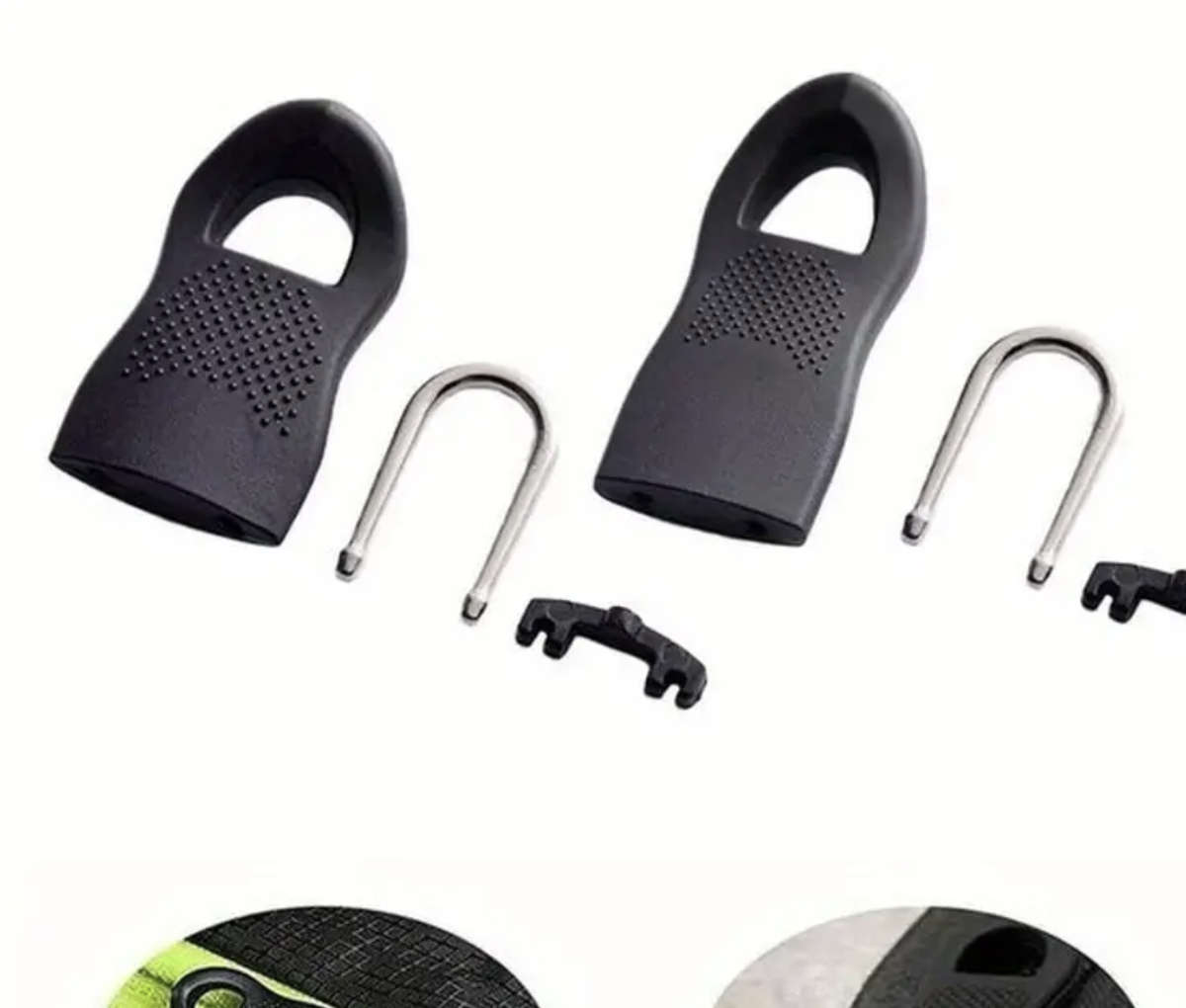 10pcs / 1 pack Universal Zipper Pulls - Black