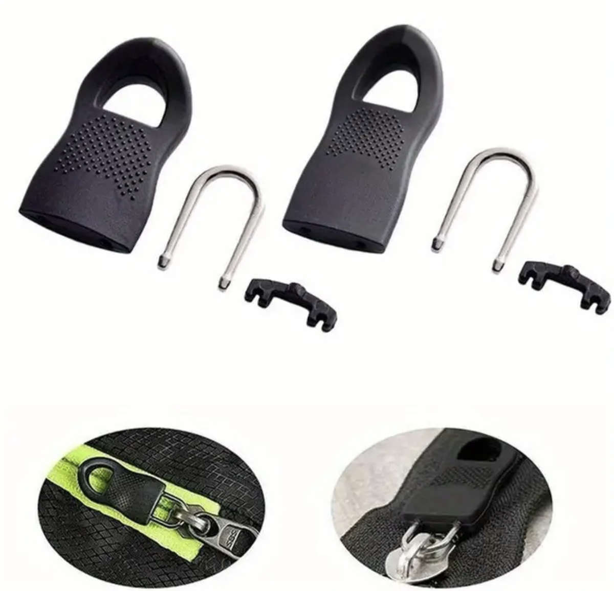 10pcs / 1 pack Universal Zipper Pulls - Black