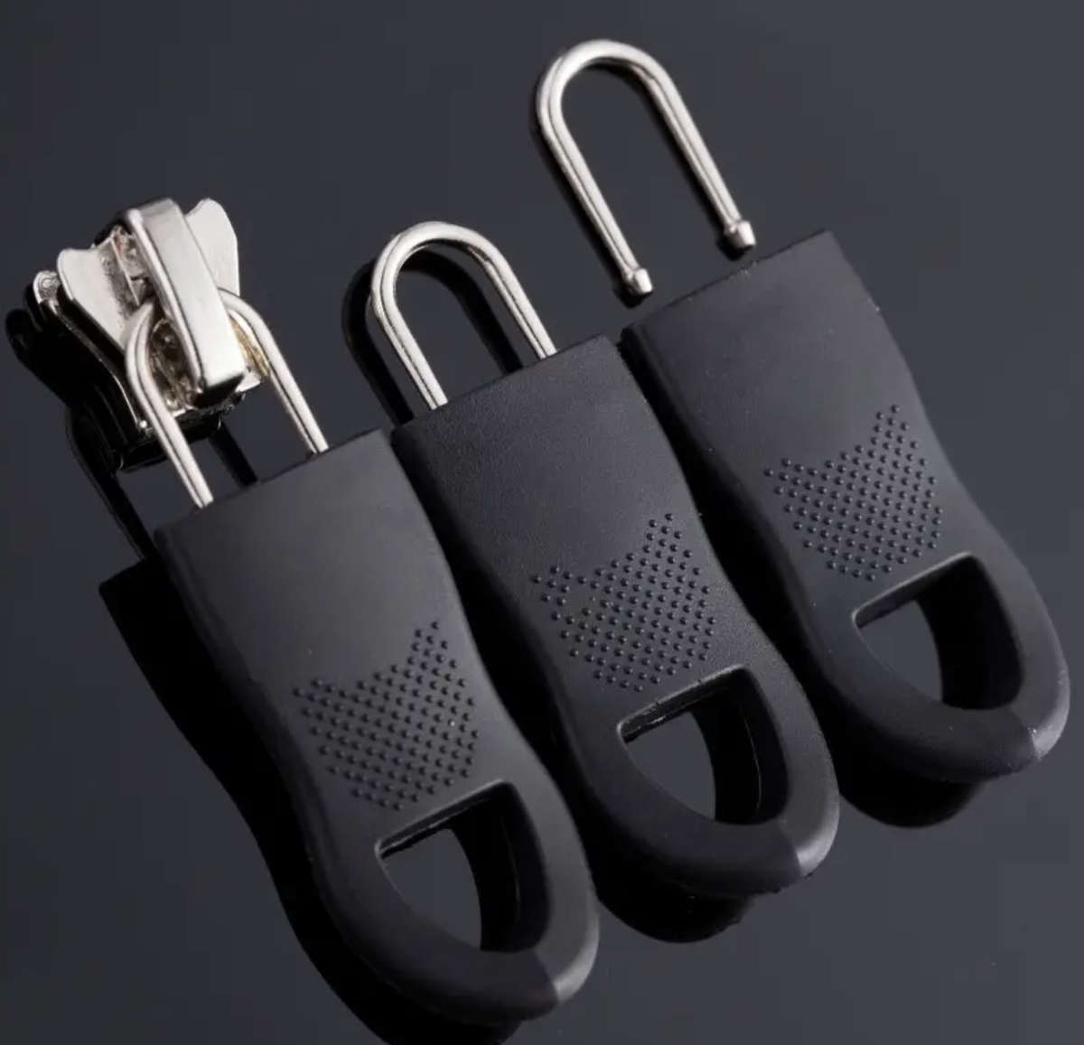 10pcs / 1 pack Universal Zipper Pulls - Black
