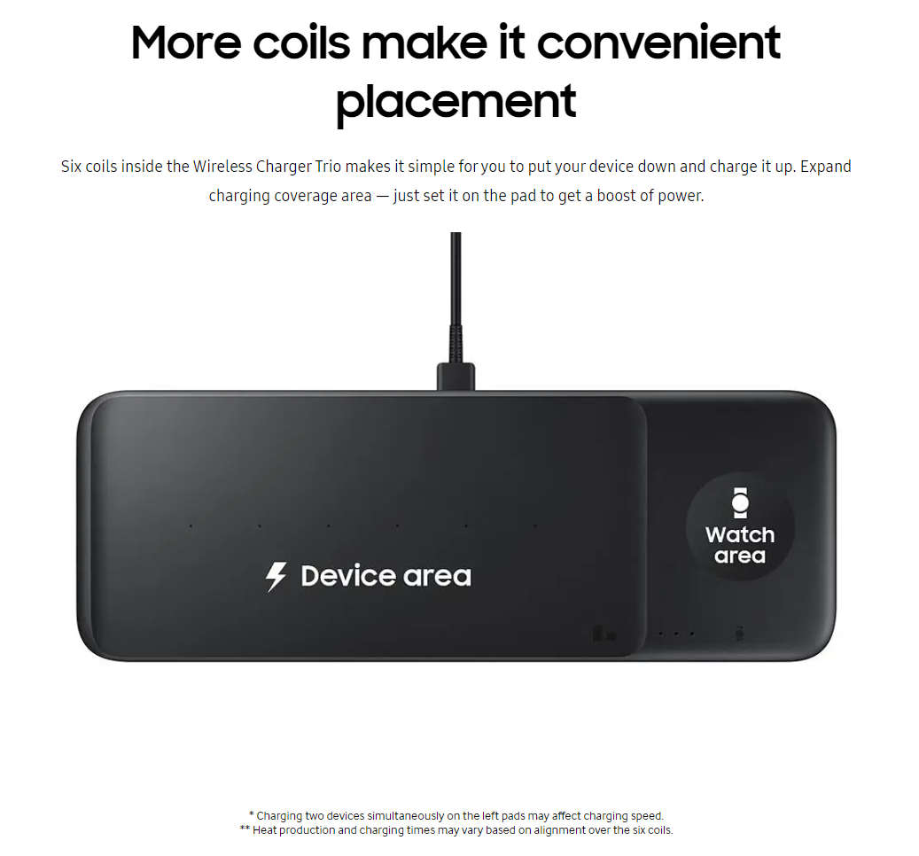 Samsung Wireless Charger Trio Pad